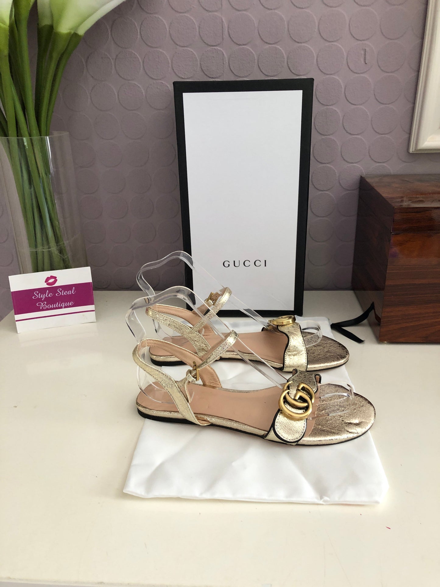 Leather Flat Sandals