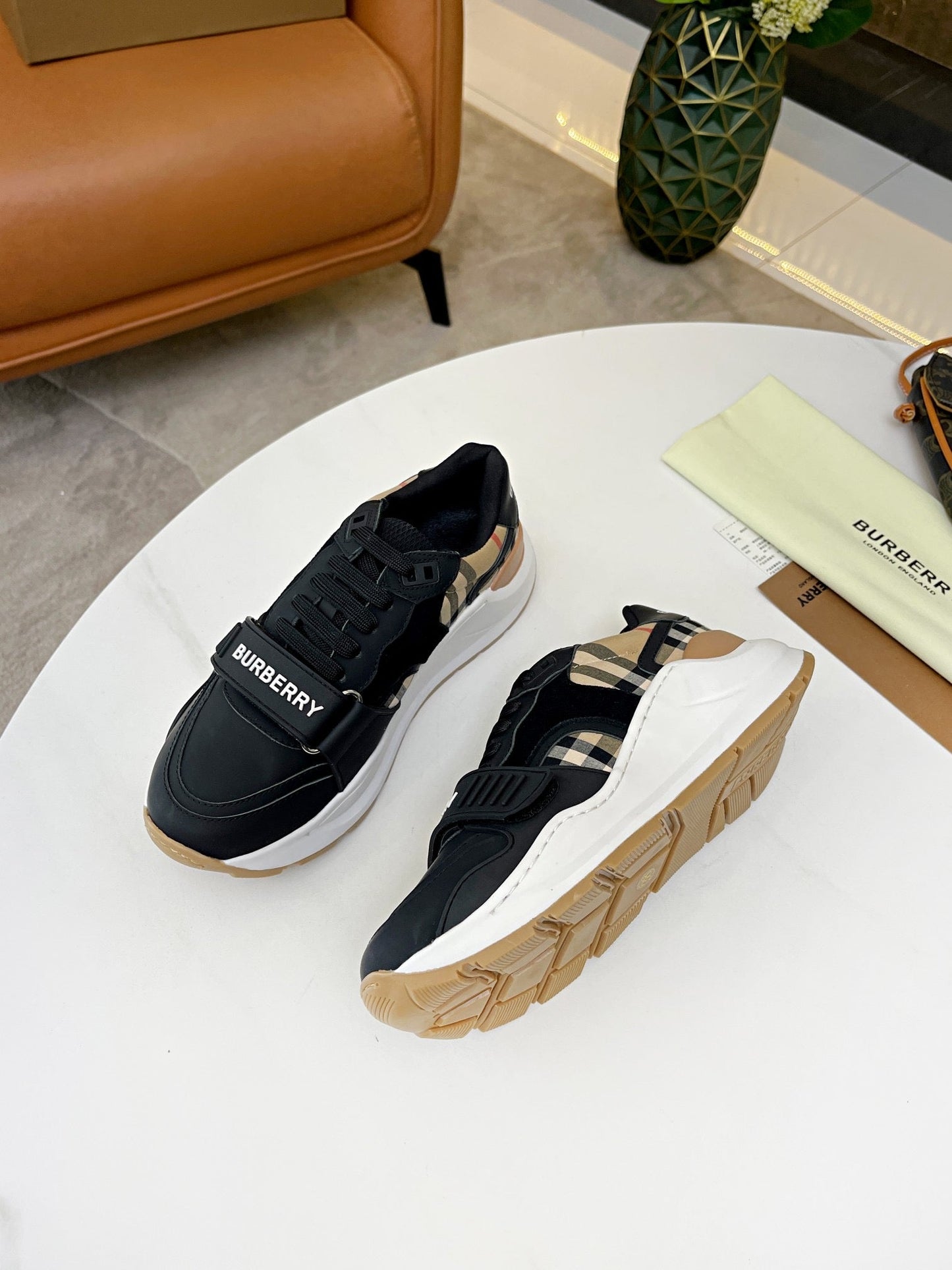 Vintage Check Trainers