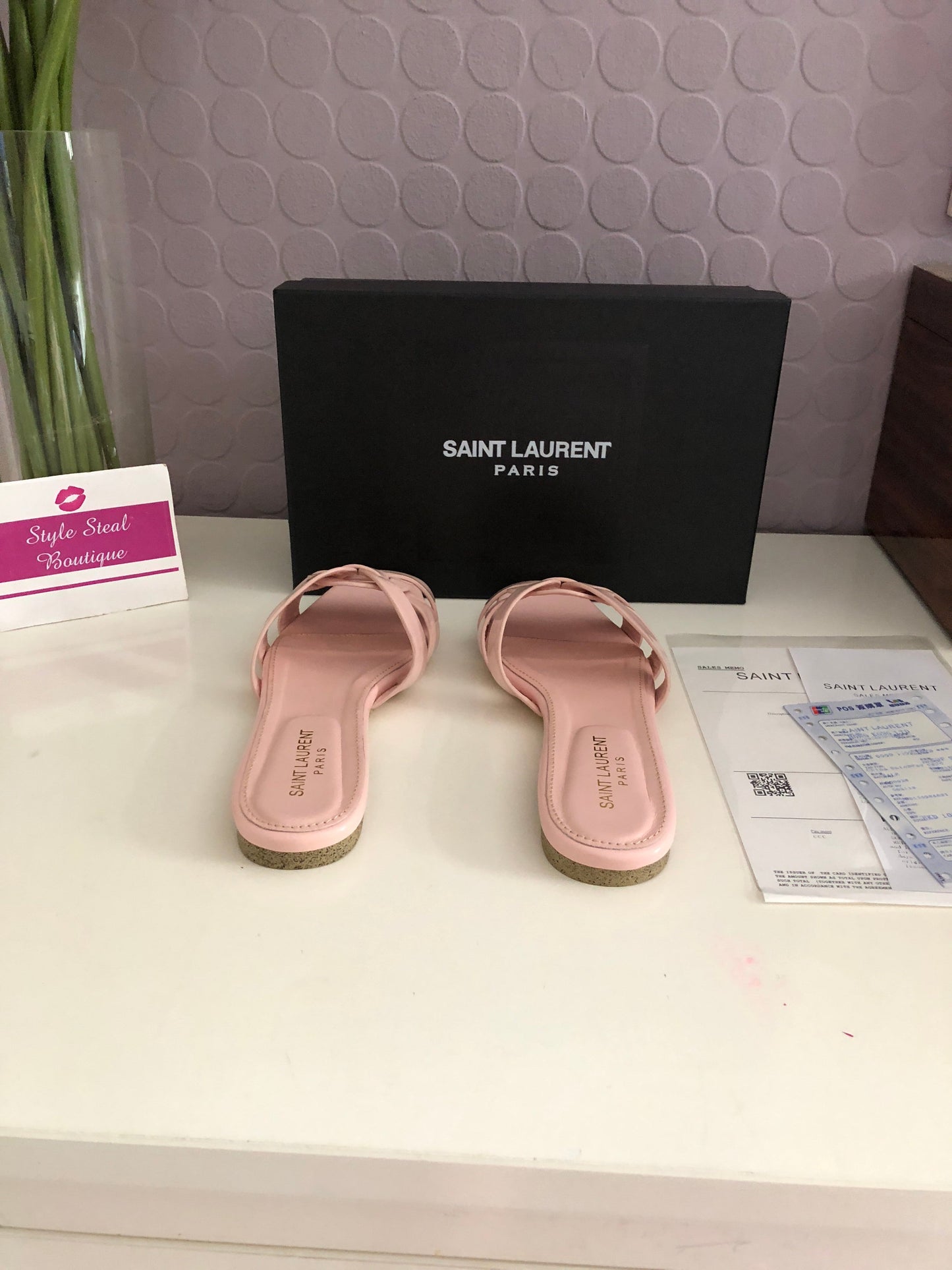 Tribute Patent Sandals