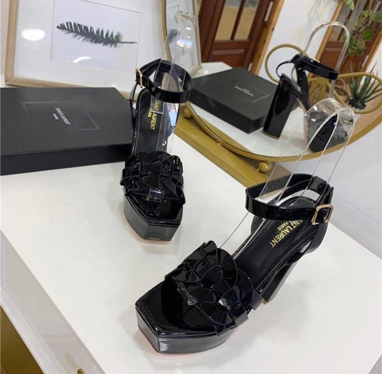 Tribute Patent Sandals