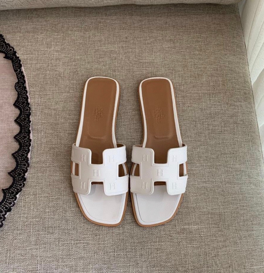 Embossed Oran Sandals