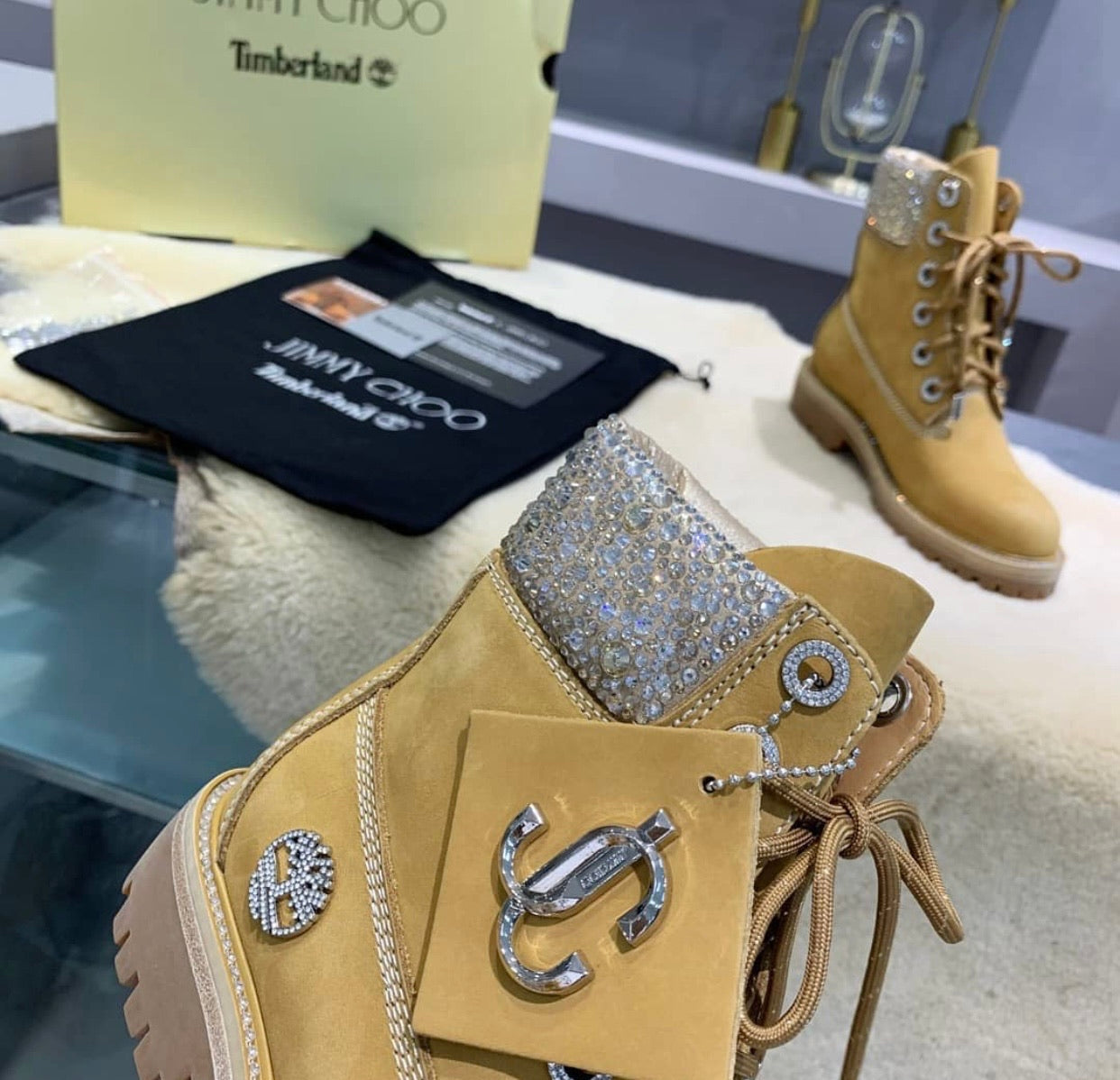 Crystal Embellished Boots