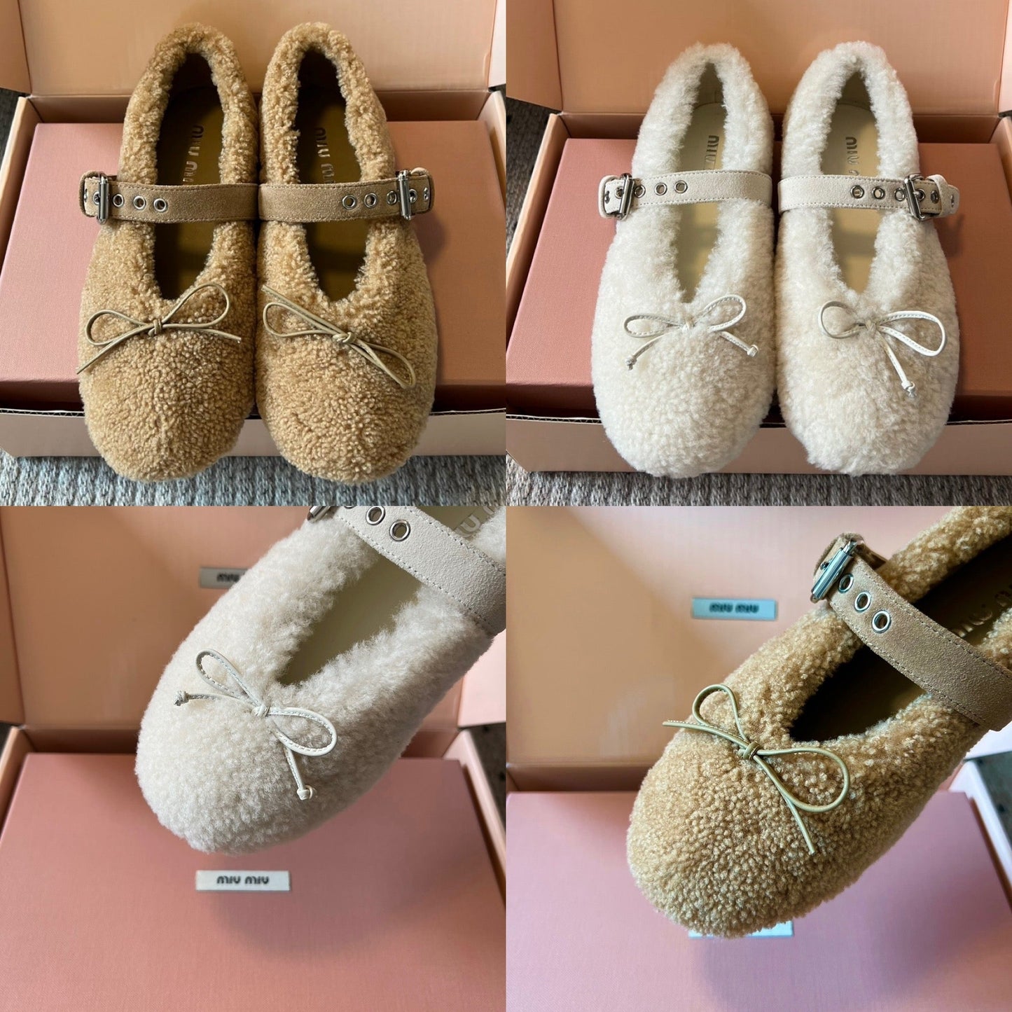 Shearling Ballerinas