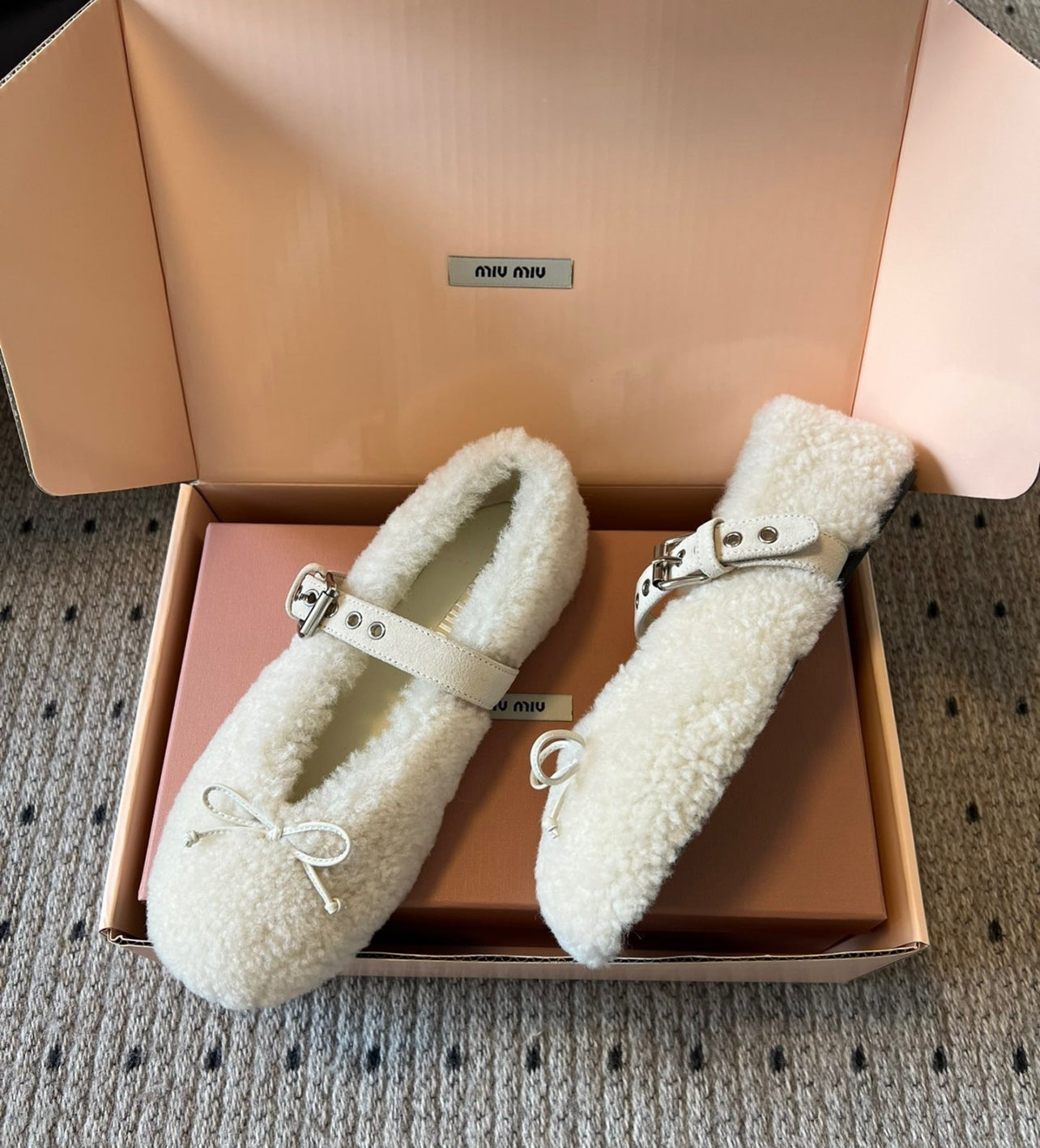 Shearling Ballerinas