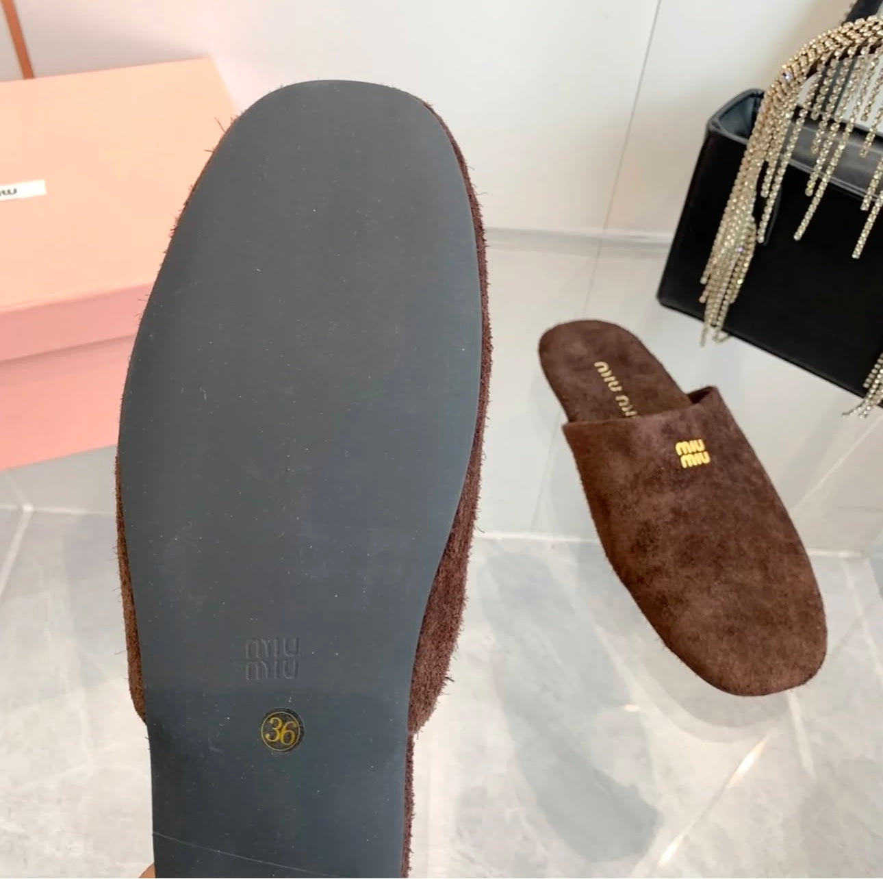 Suede Slippers