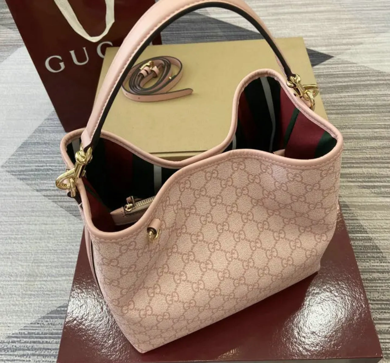 Emblem Bucket Bag