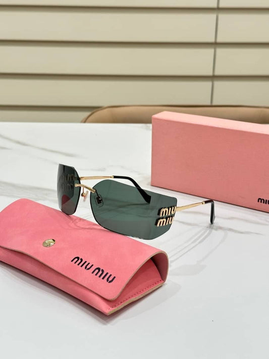 Tinted black & gold sunglasses