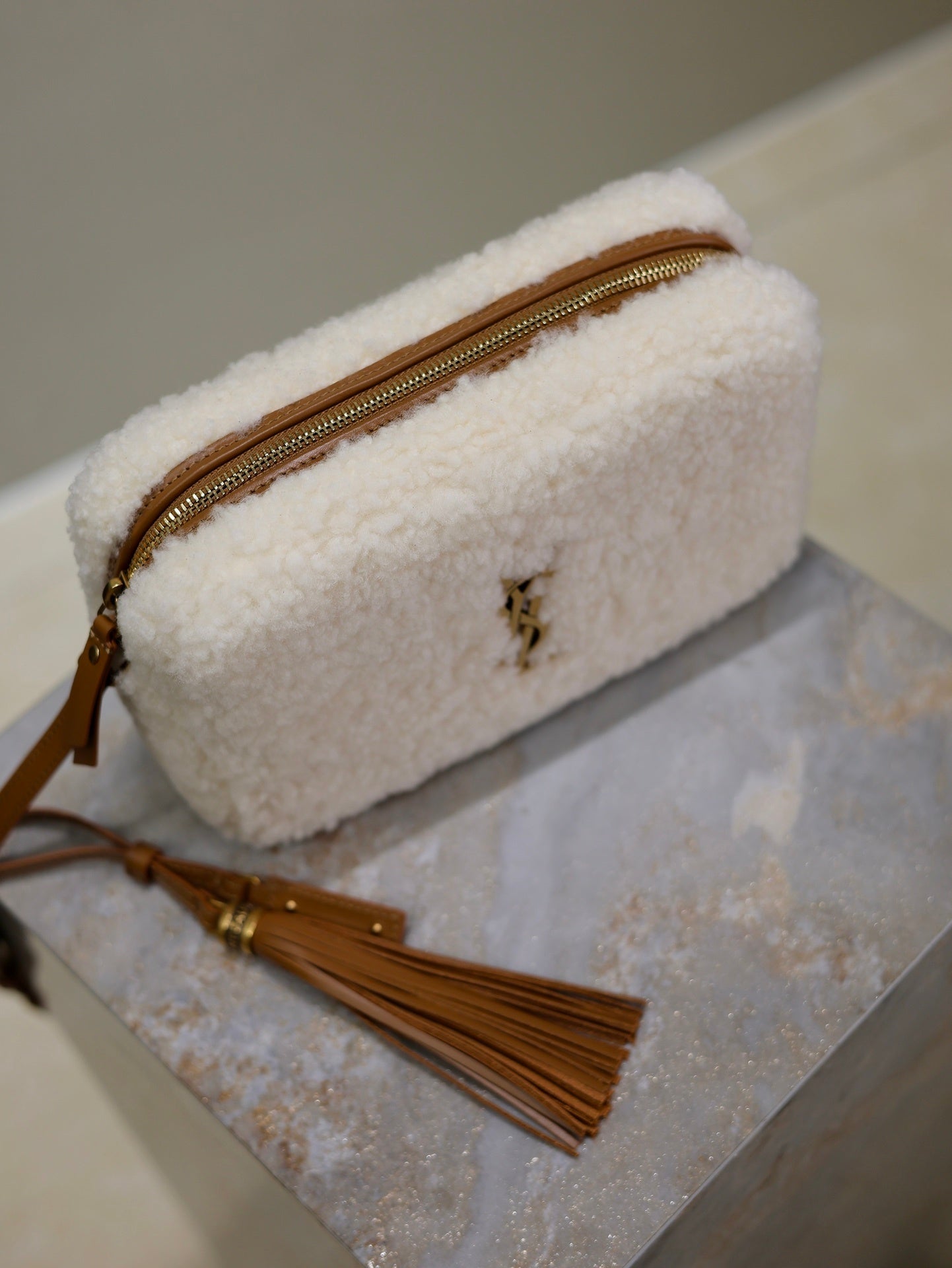 Shearling Lou Camera Bag