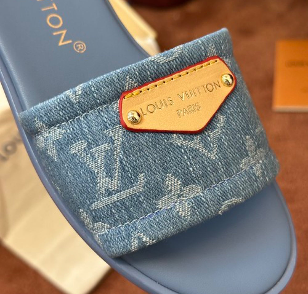 Denim Mules