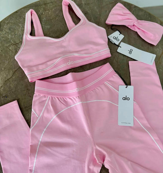 Pink leggings set