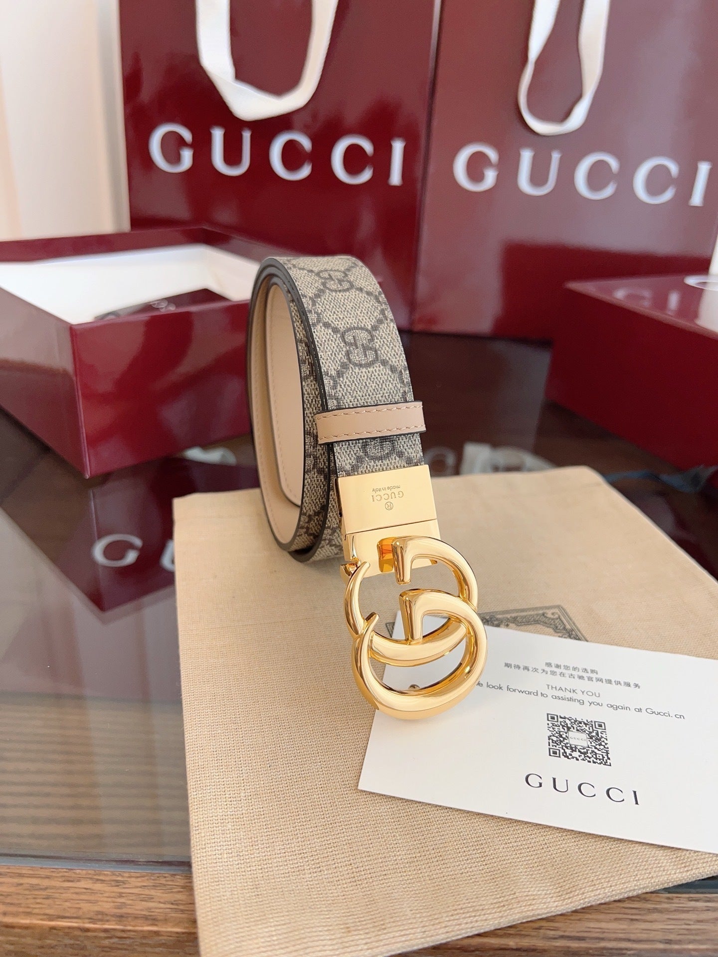 Leather Reversible Belt