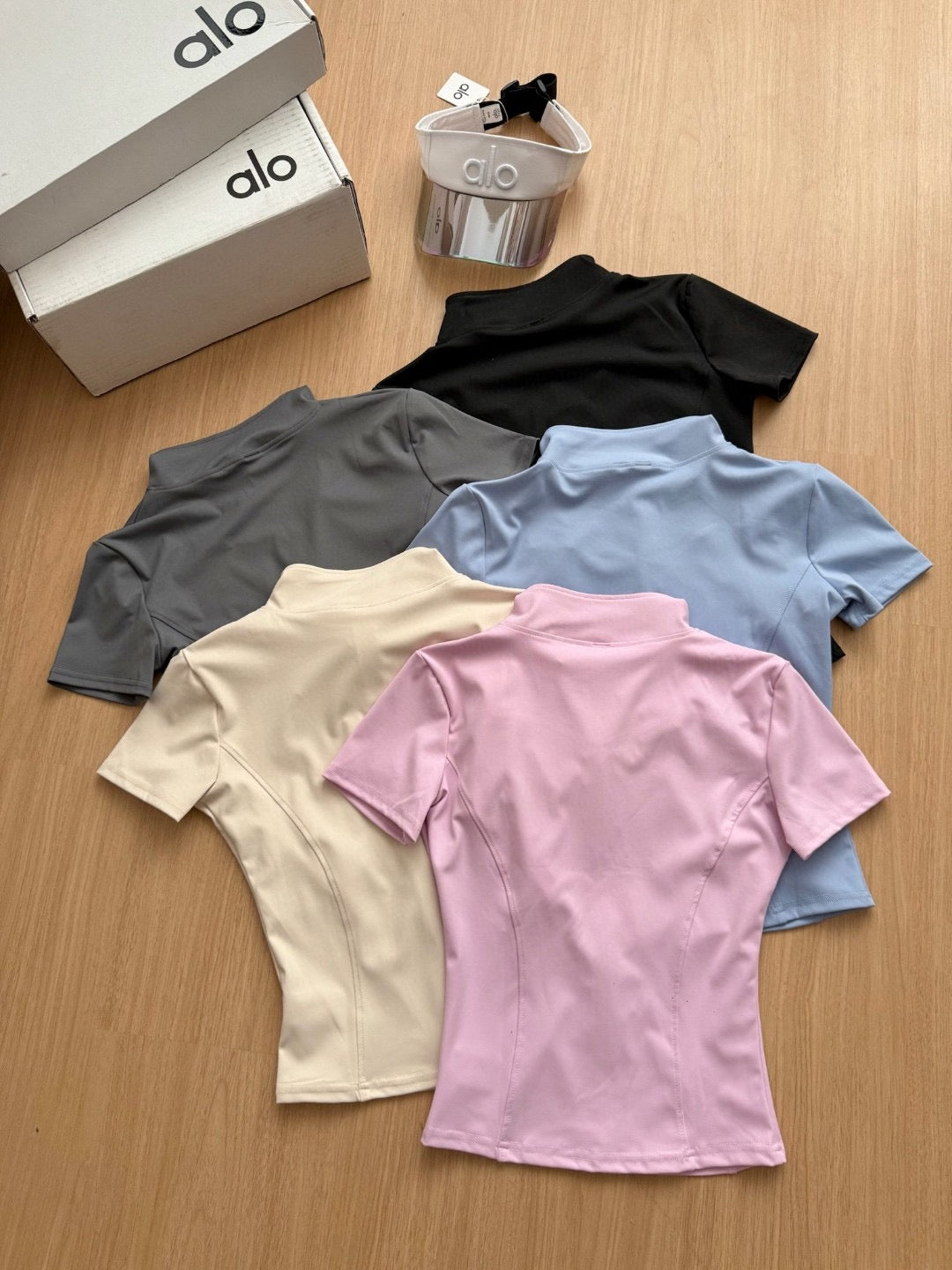 Short Sleeved Zip Up