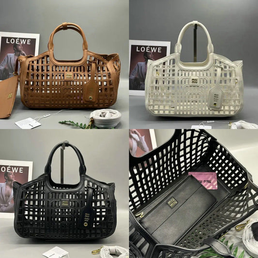 Leather Basket