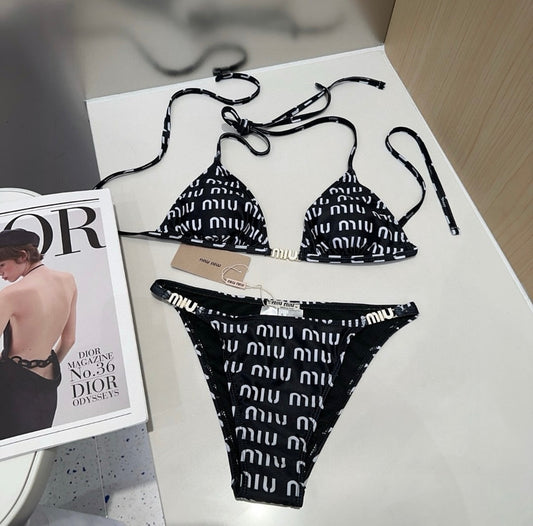 Black & white bikini