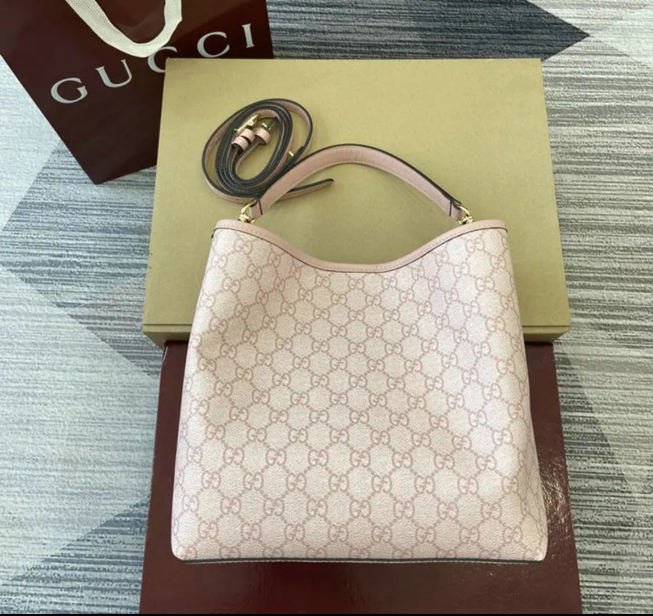Emblem Bucket Bag