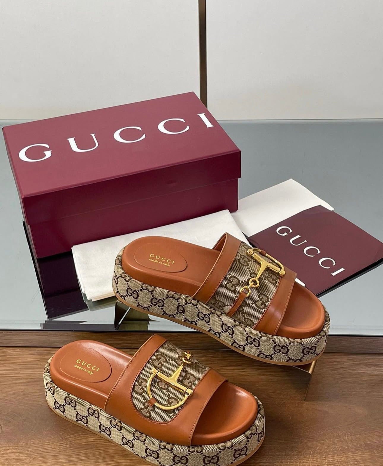 Leather Slides