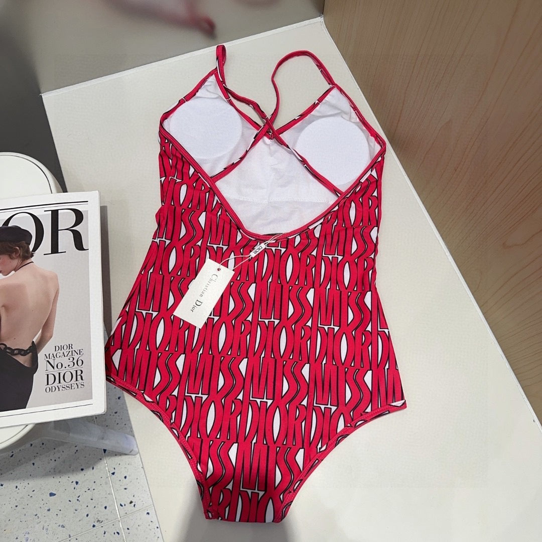 Red swimsuit