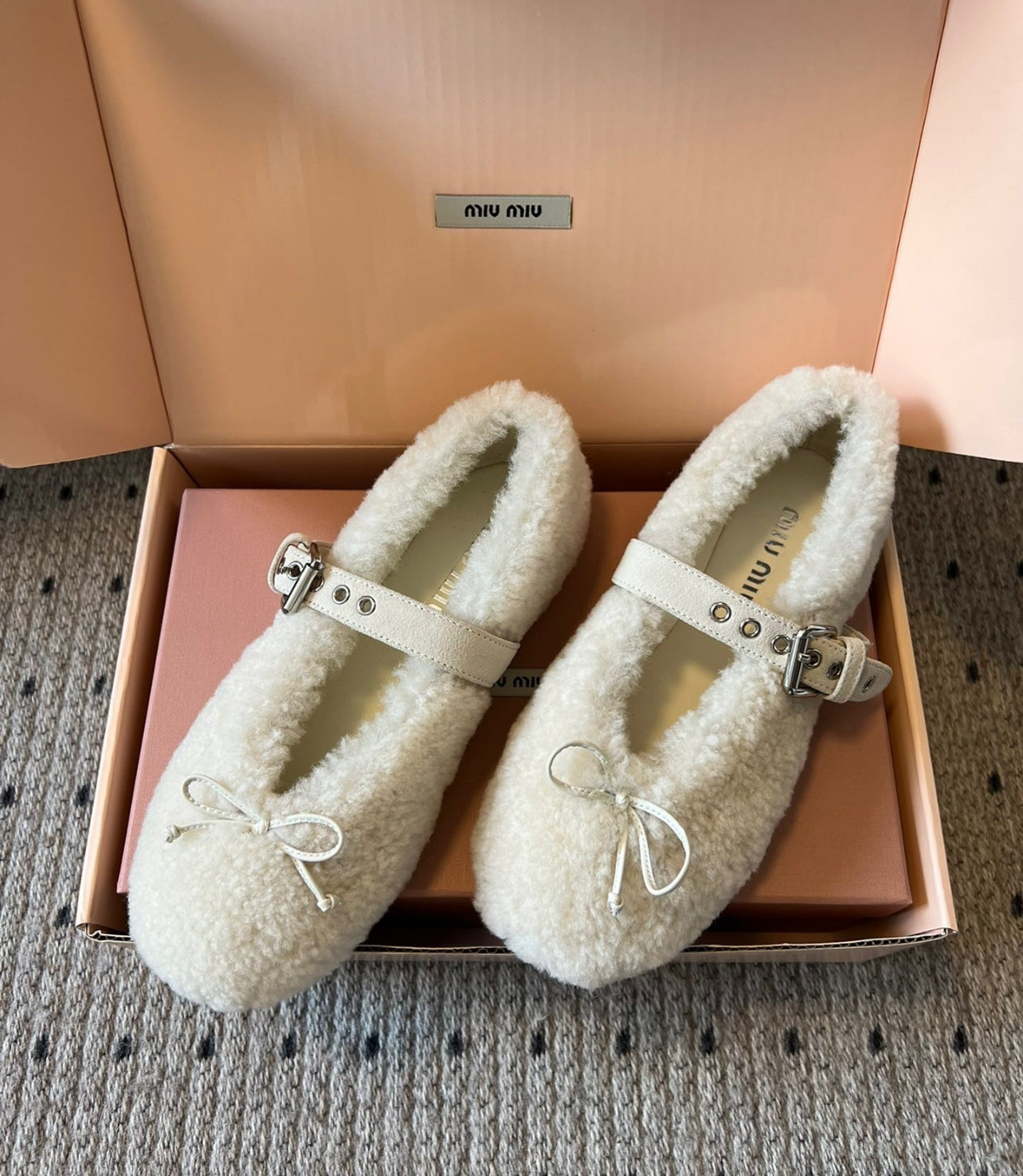 Shearling Ballerinas