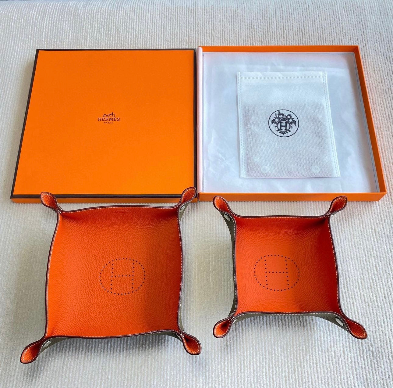 Leather Tray Set