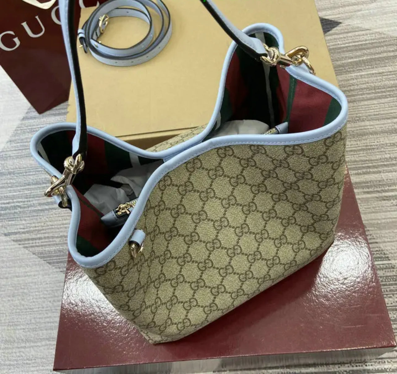 Emblem Bucket Bag