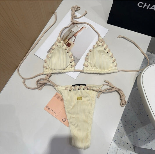 Cream bikini