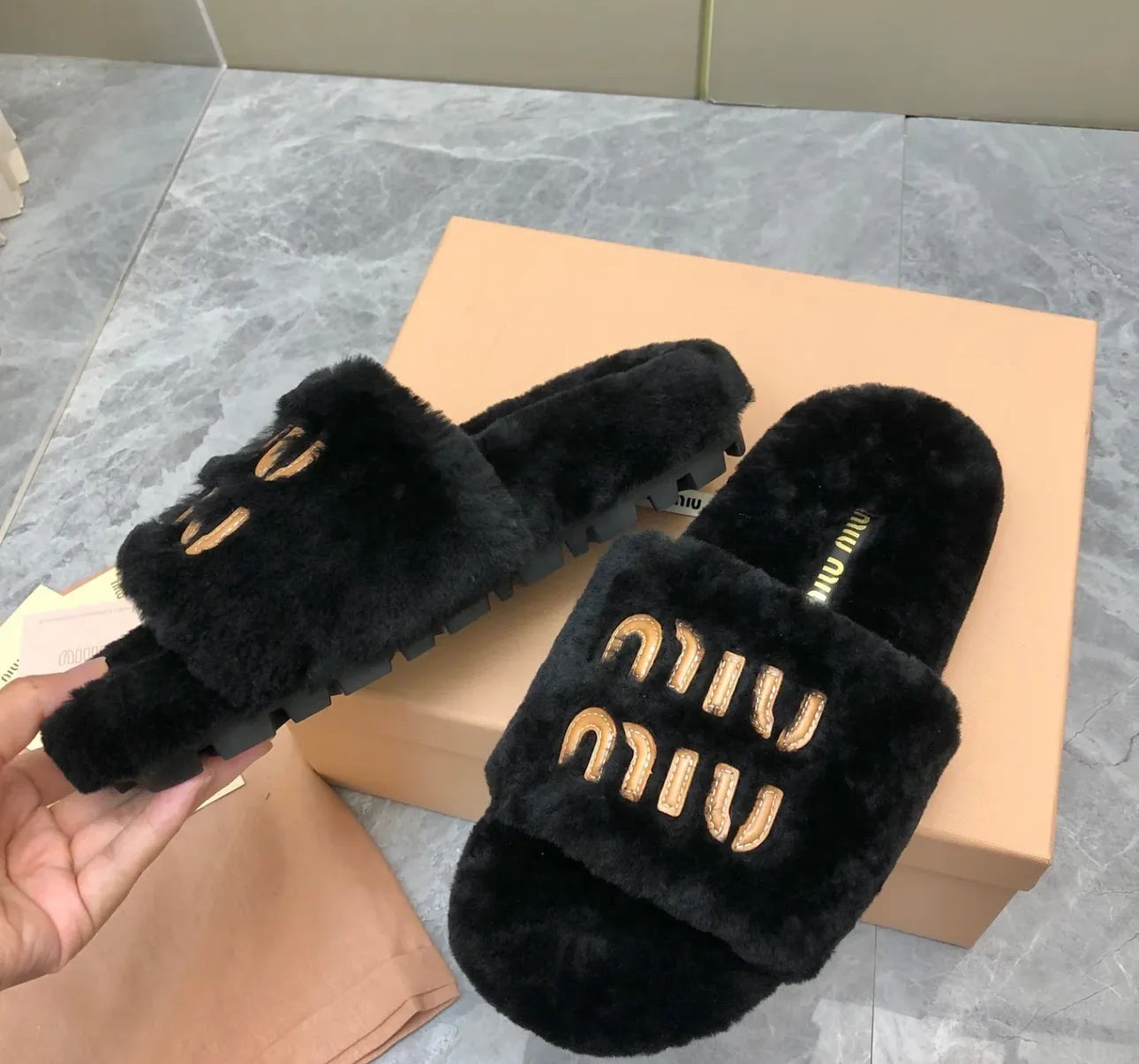 Fur Slippers