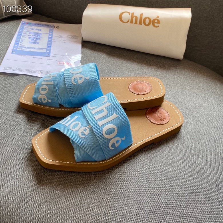 Baby blue sandals