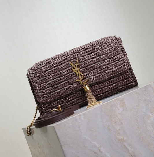 Raffia Chain Bag