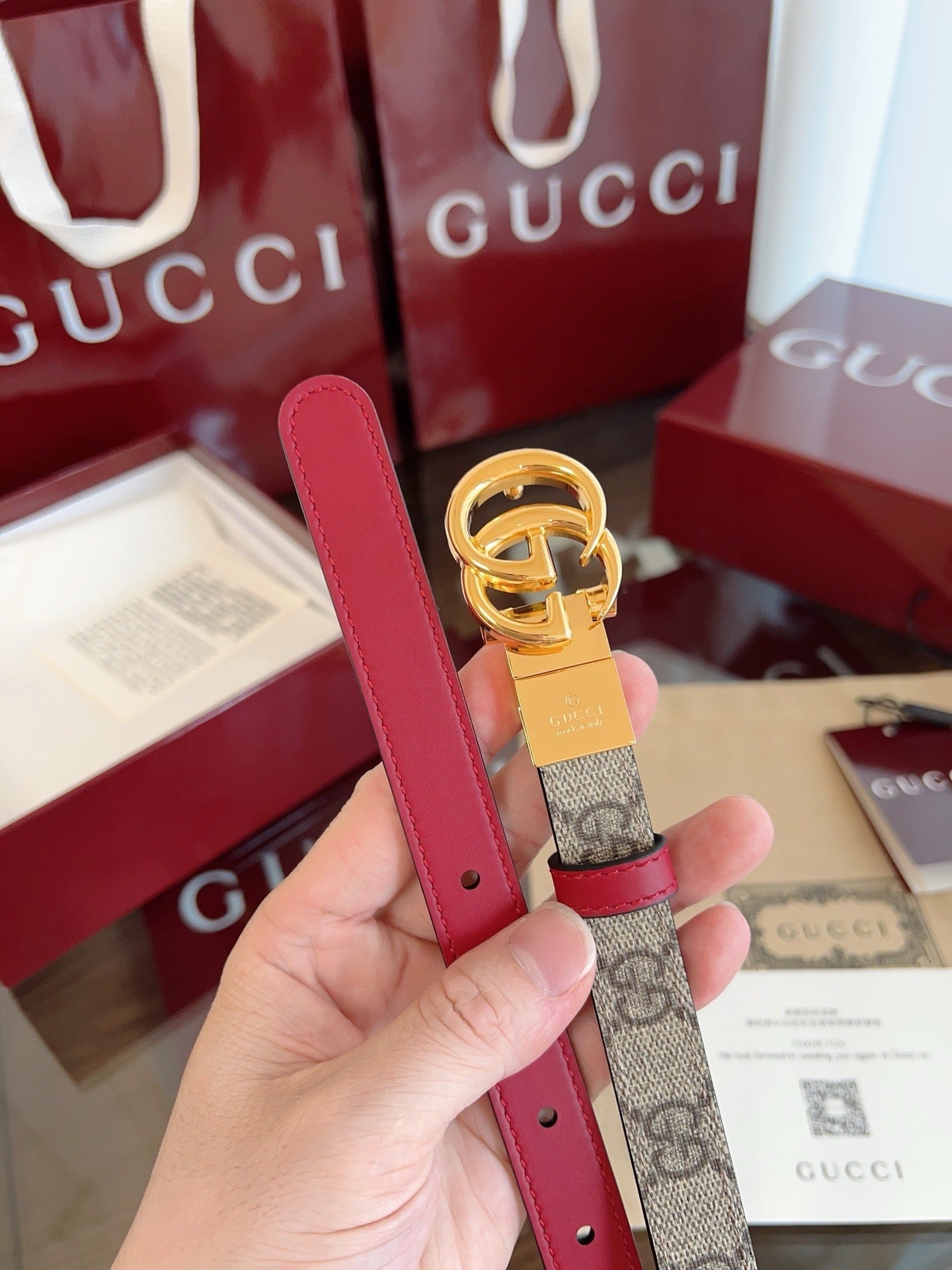 Leather Reversible Belt