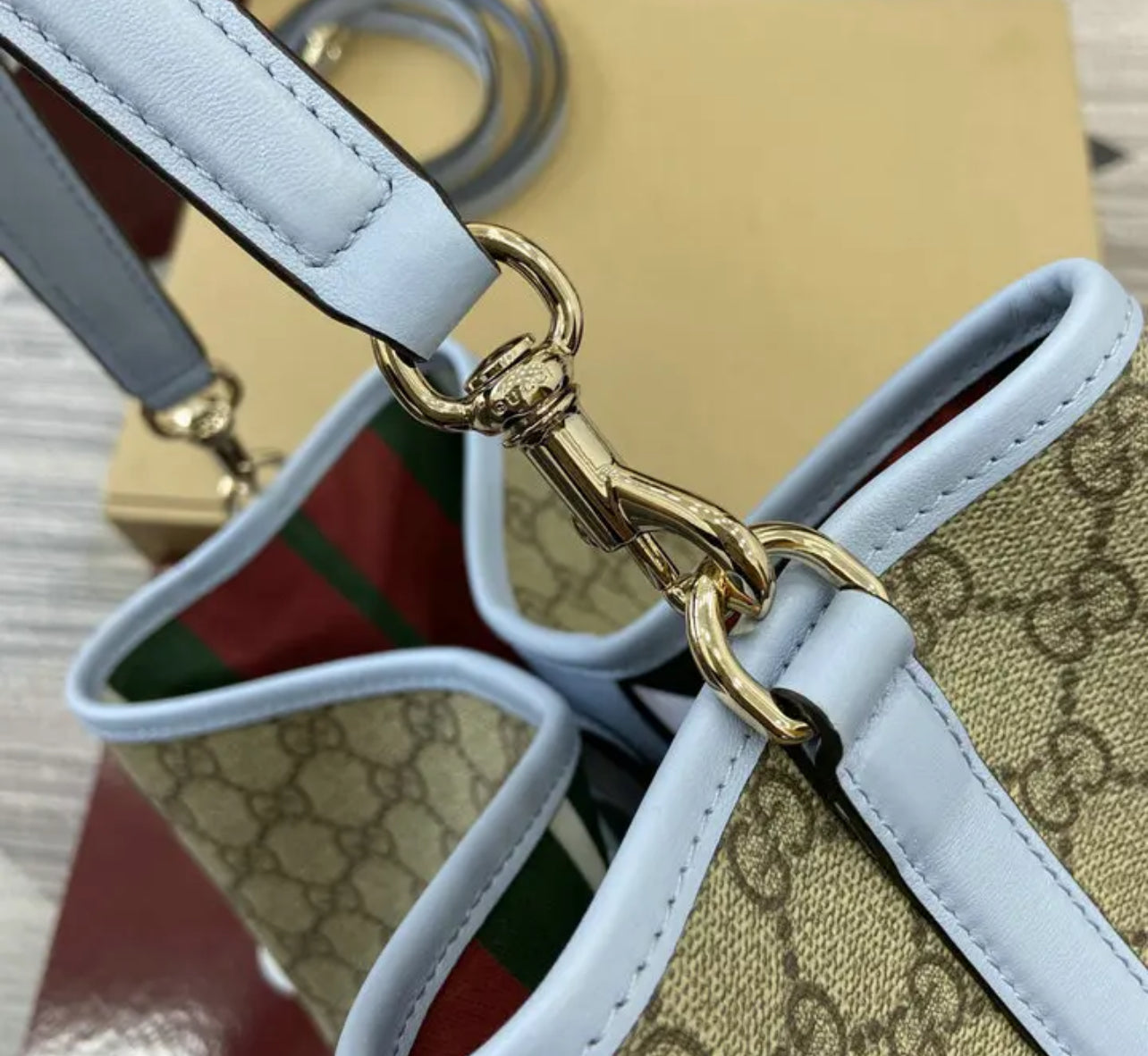 Emblem Bucket Bag