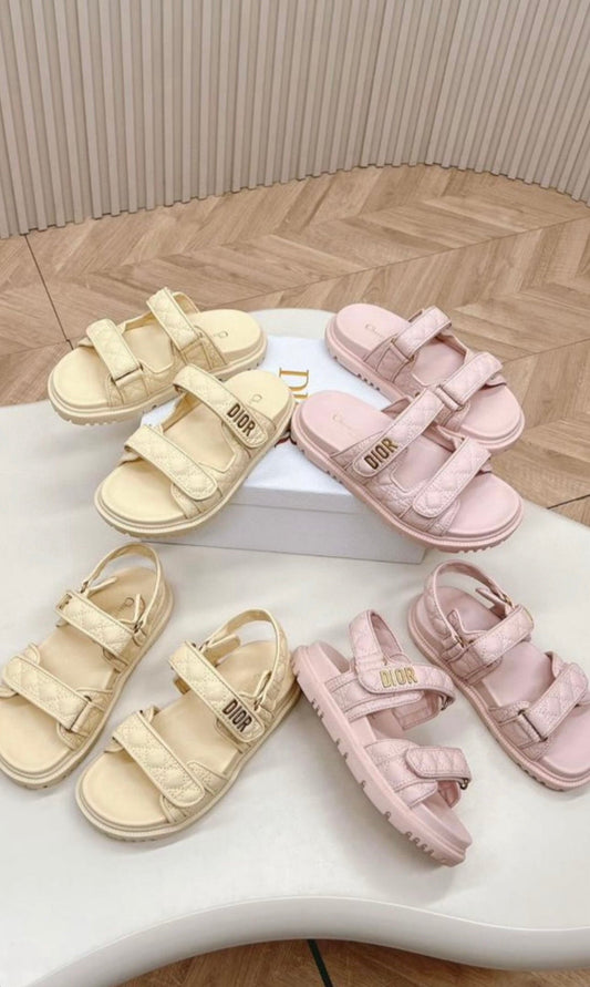 Baby Pink & Lemon Sandals