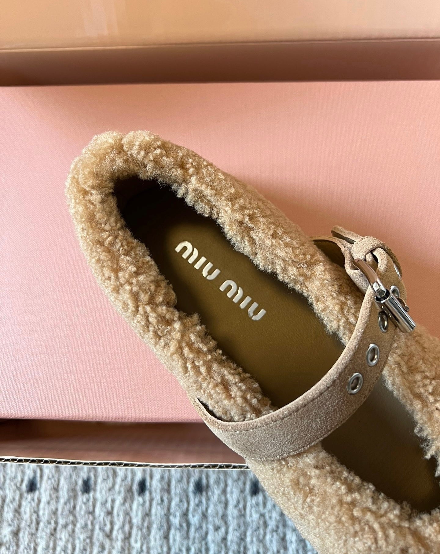 Shearling Ballerinas