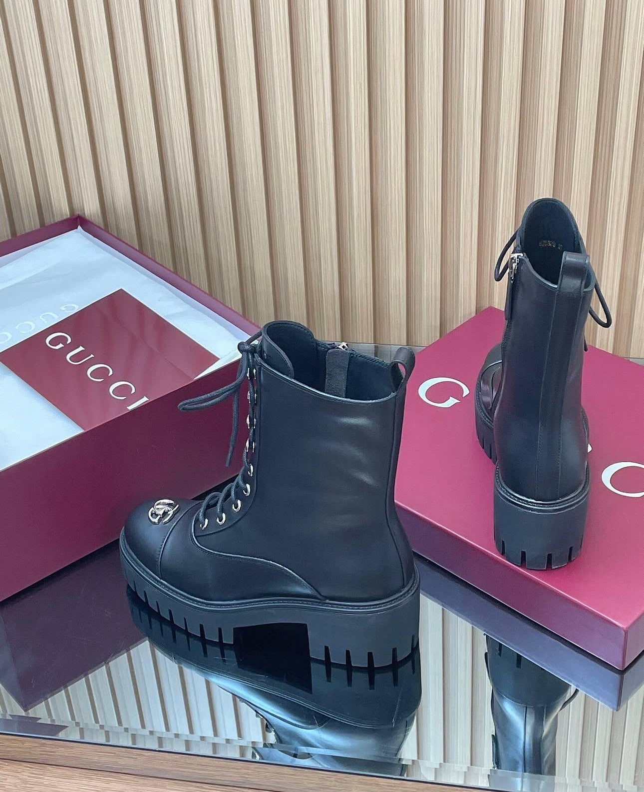 GG Leather Boots