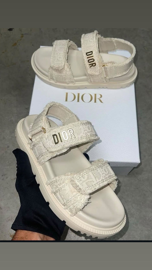 Beige strap sandals