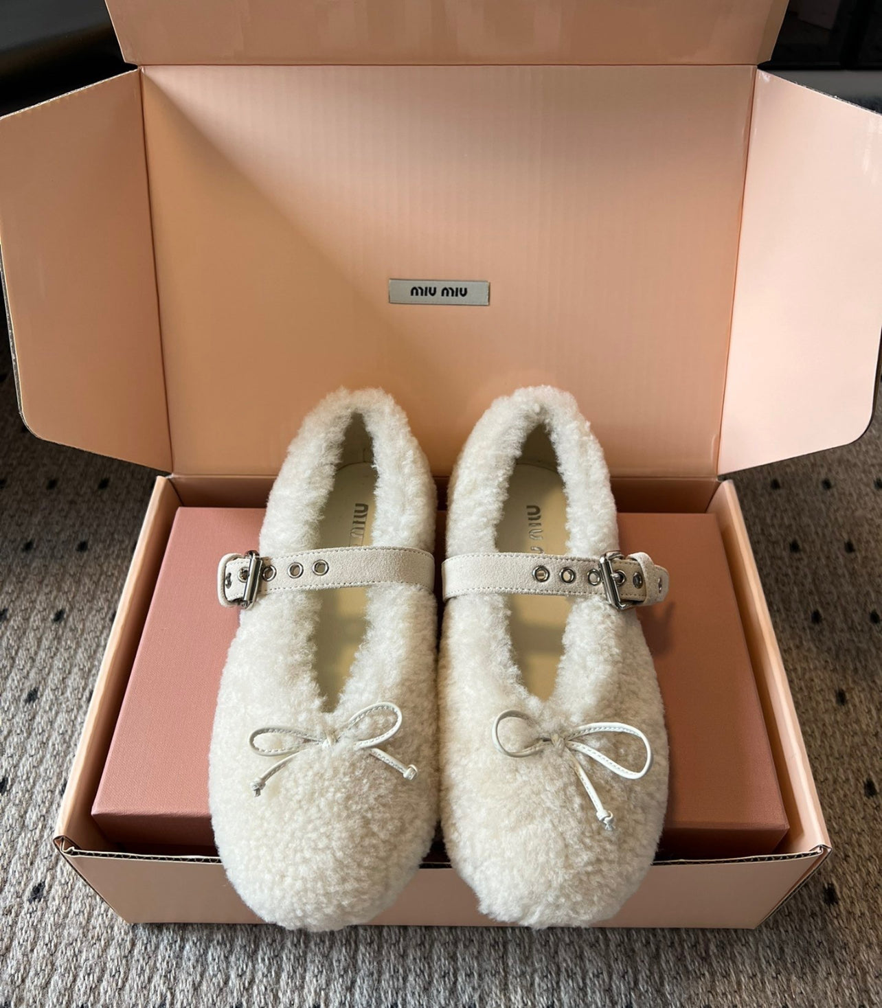 Shearling Ballerinas