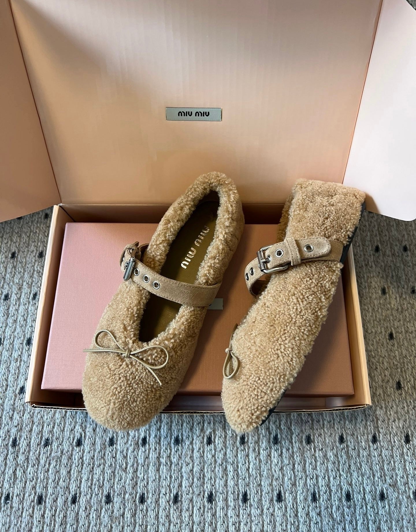 Shearling Ballerinas