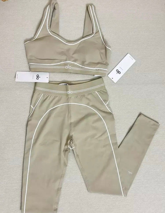 Beige leggings set