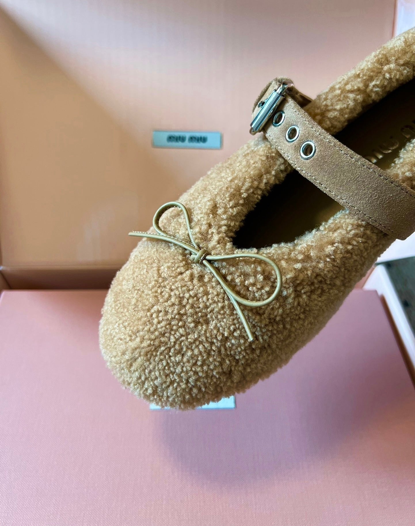 Shearling Ballerinas