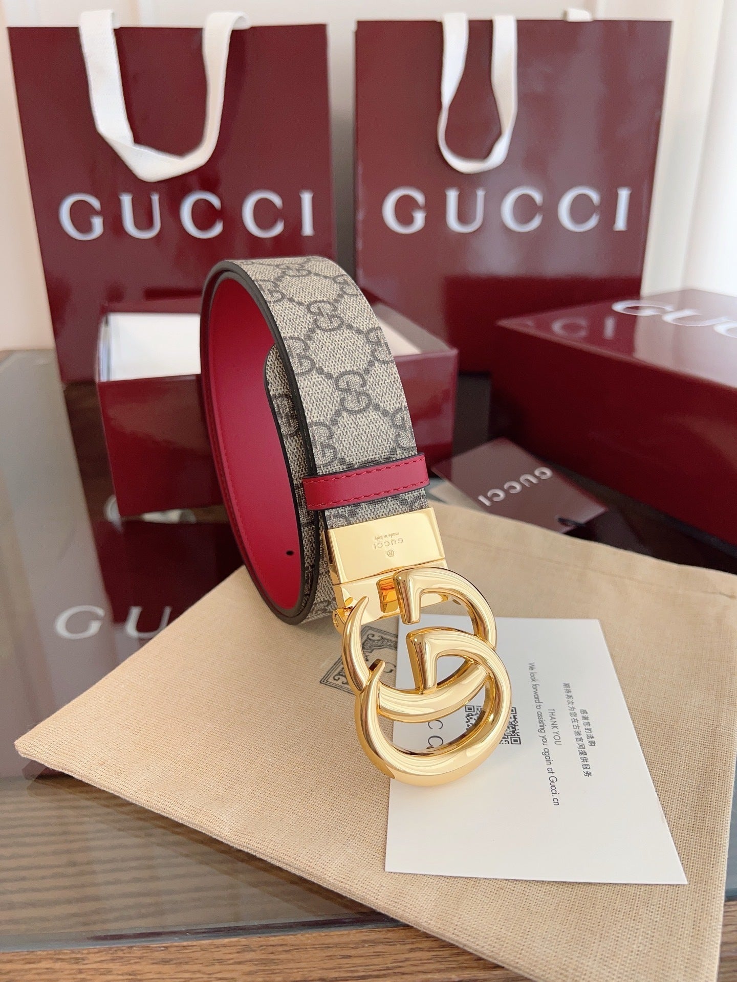 Leather Reversible Belt