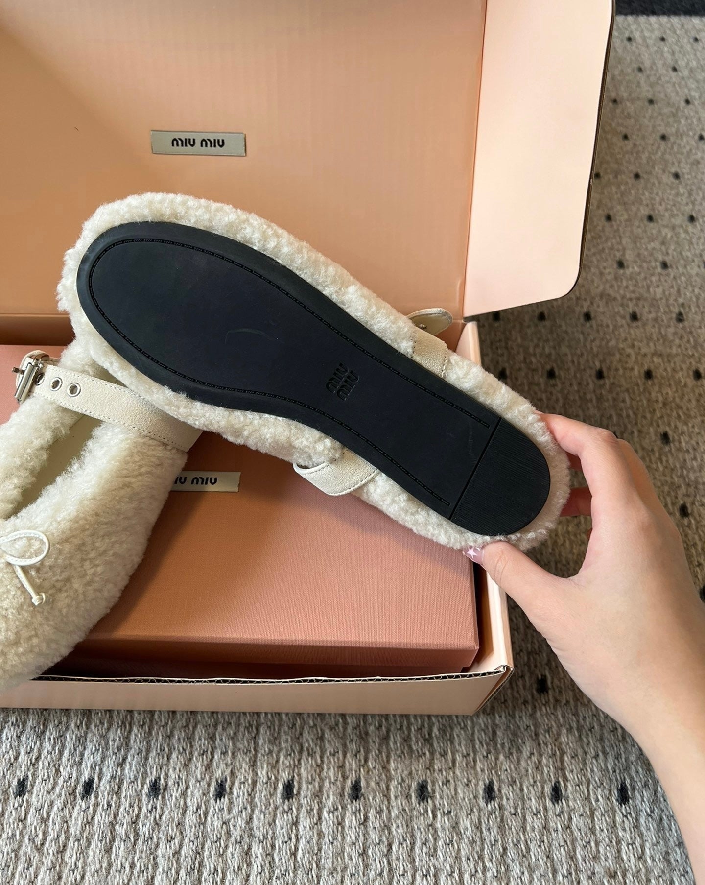 Shearling Ballerinas
