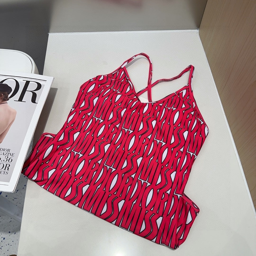 Red swimsuit