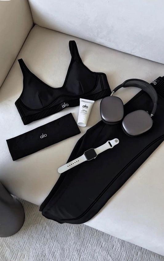 Black leggings set