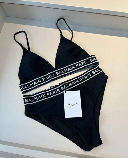 Black and white bikini