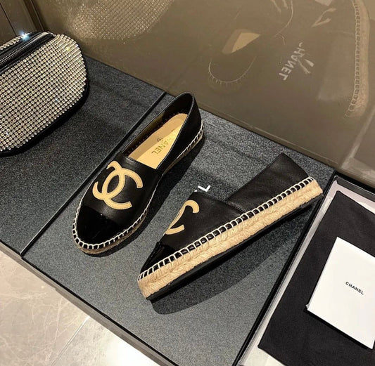CC Leather Espadrilles