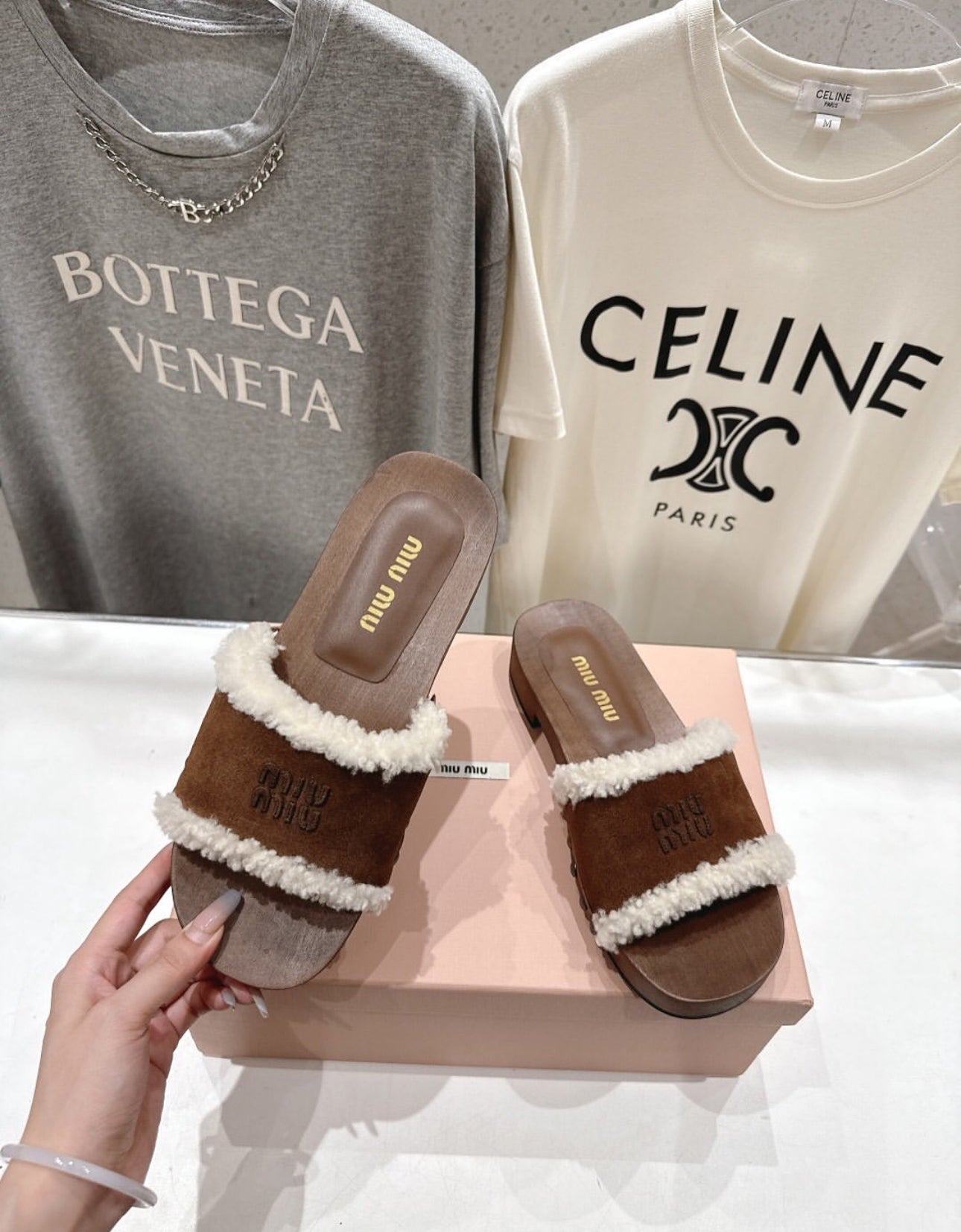 Shearling Mules