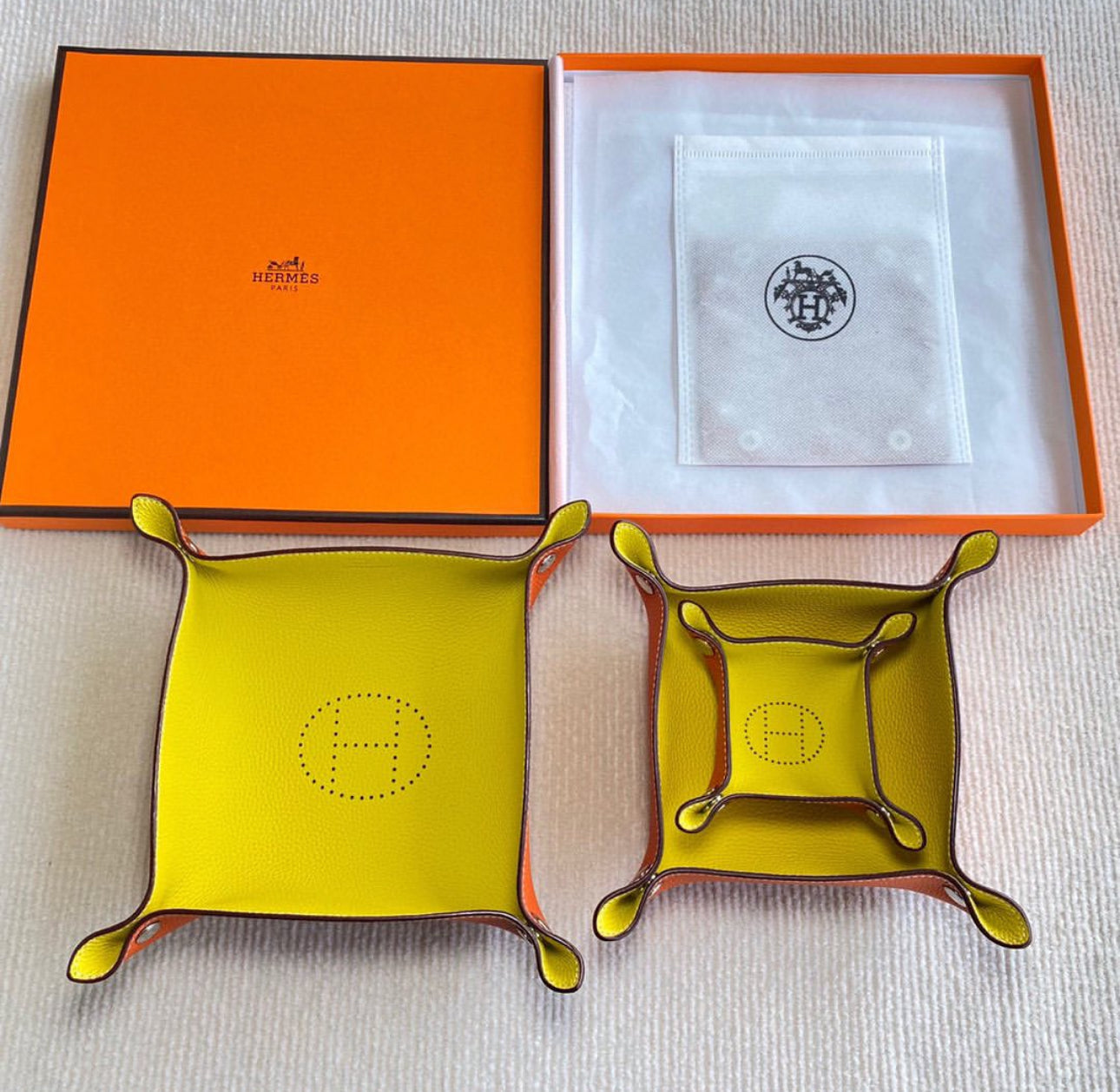 Leather Tray Set