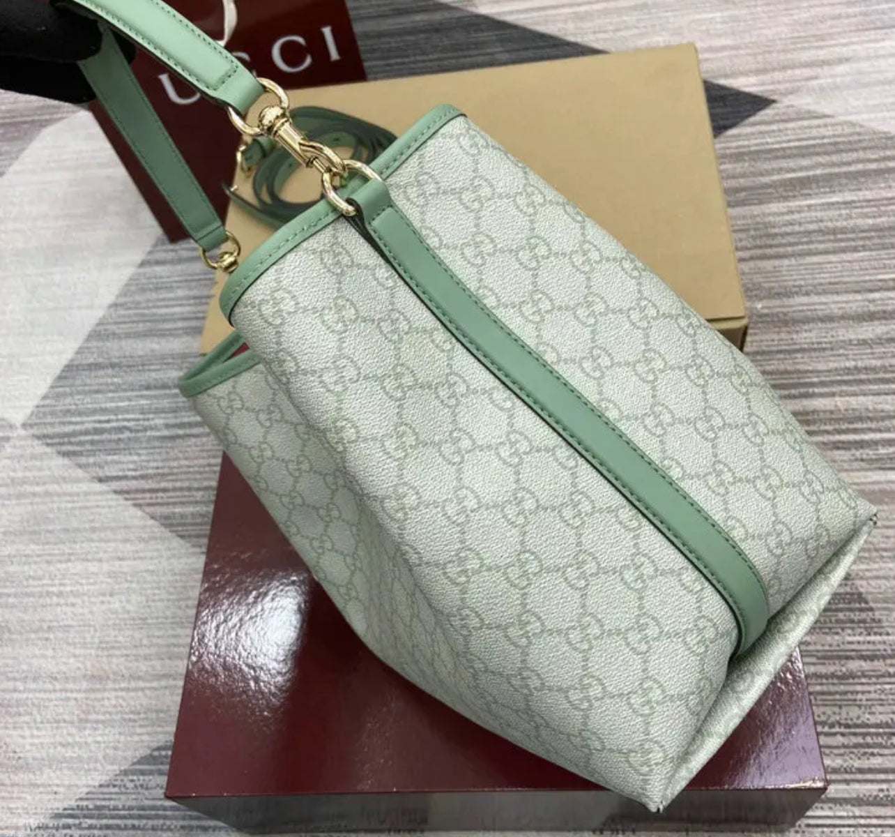 Emblem Bucket Bag