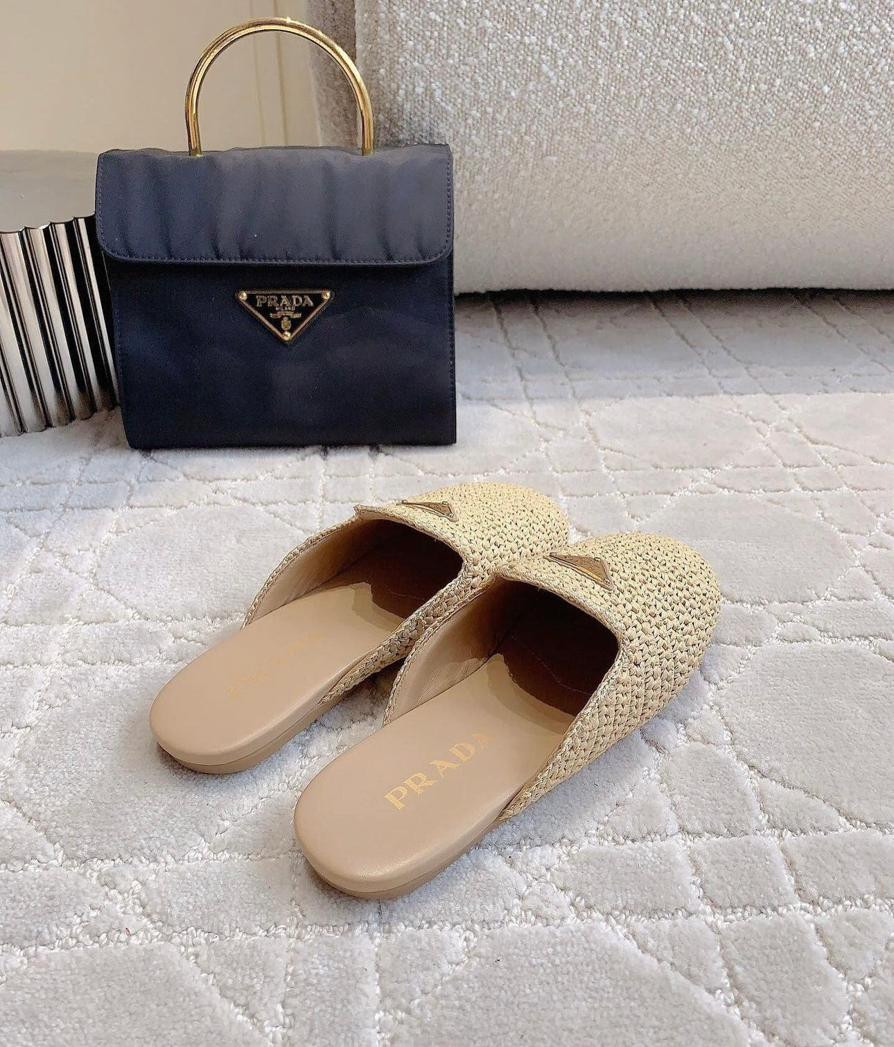 Raffia Slippers