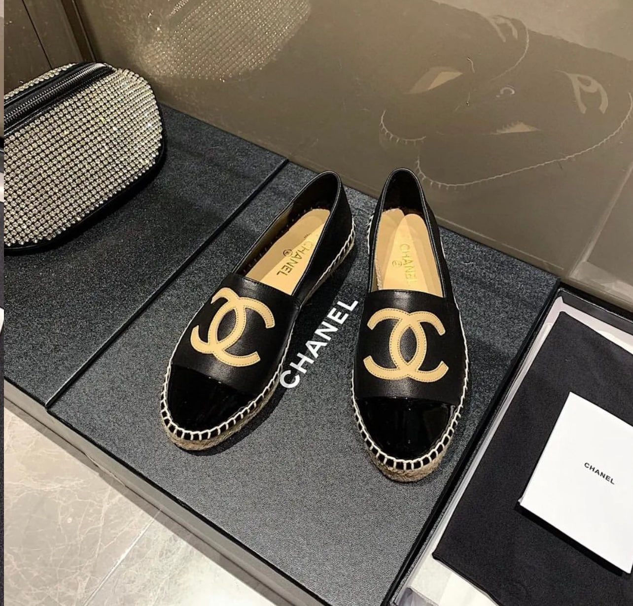 CC Leather Espadrilles