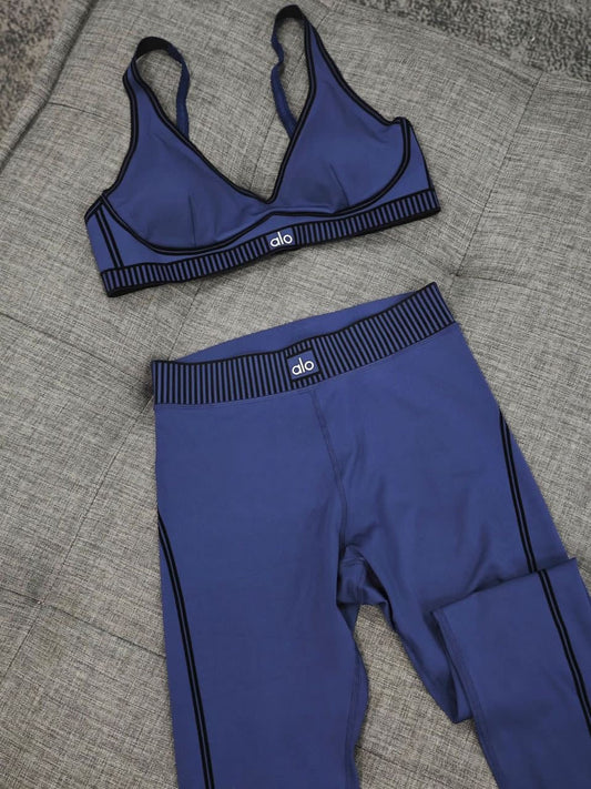 Navy blue leggings set